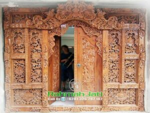 Pintu Gebyok Bali Minimalis Ukiran Jepara : Rahmah Jati Furniture